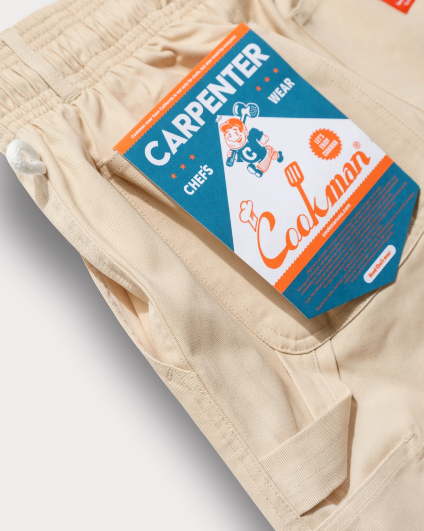 Cookman - Carpenter Heavy Twill shorts cream