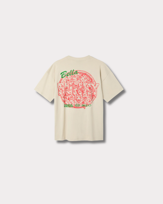 FUNKY SNOWBOARDS - PIZZA TEE NATURAL RAW