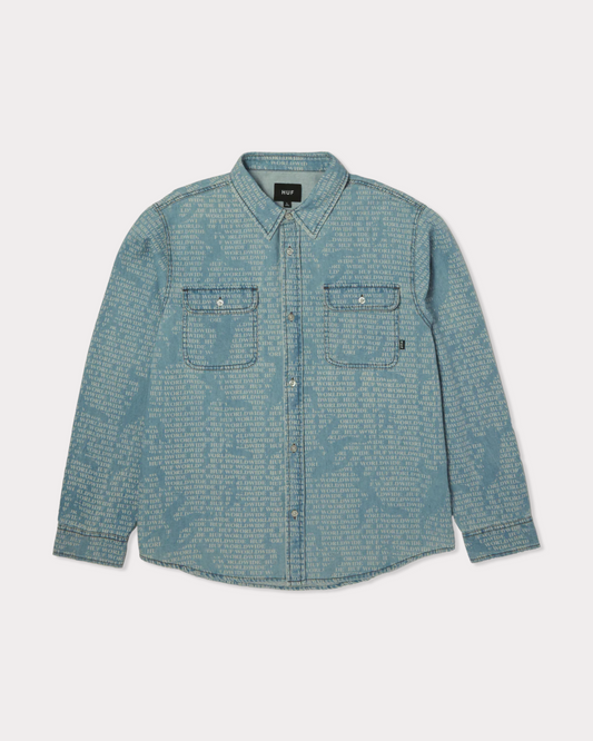 HUF WORLDWIDE - CEREMONY DENIM SHIRT INDIGO