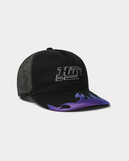 HUF WORLDWIDE - EXHAUST TRUCKER CAP BLACK