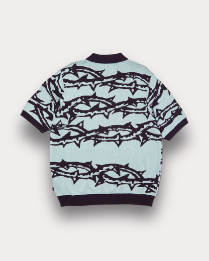 Huf Worldwide - Fantasies polo knit light blue