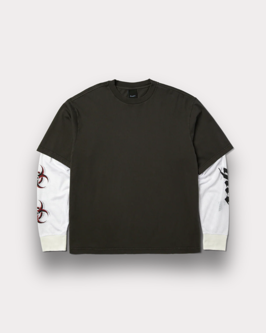 Huf Worldwide - Leon double sleeve vintage black