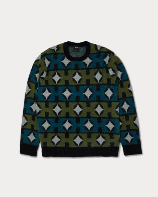 HUF WORLDWIDE - SPACE AGE SWEATER PINE