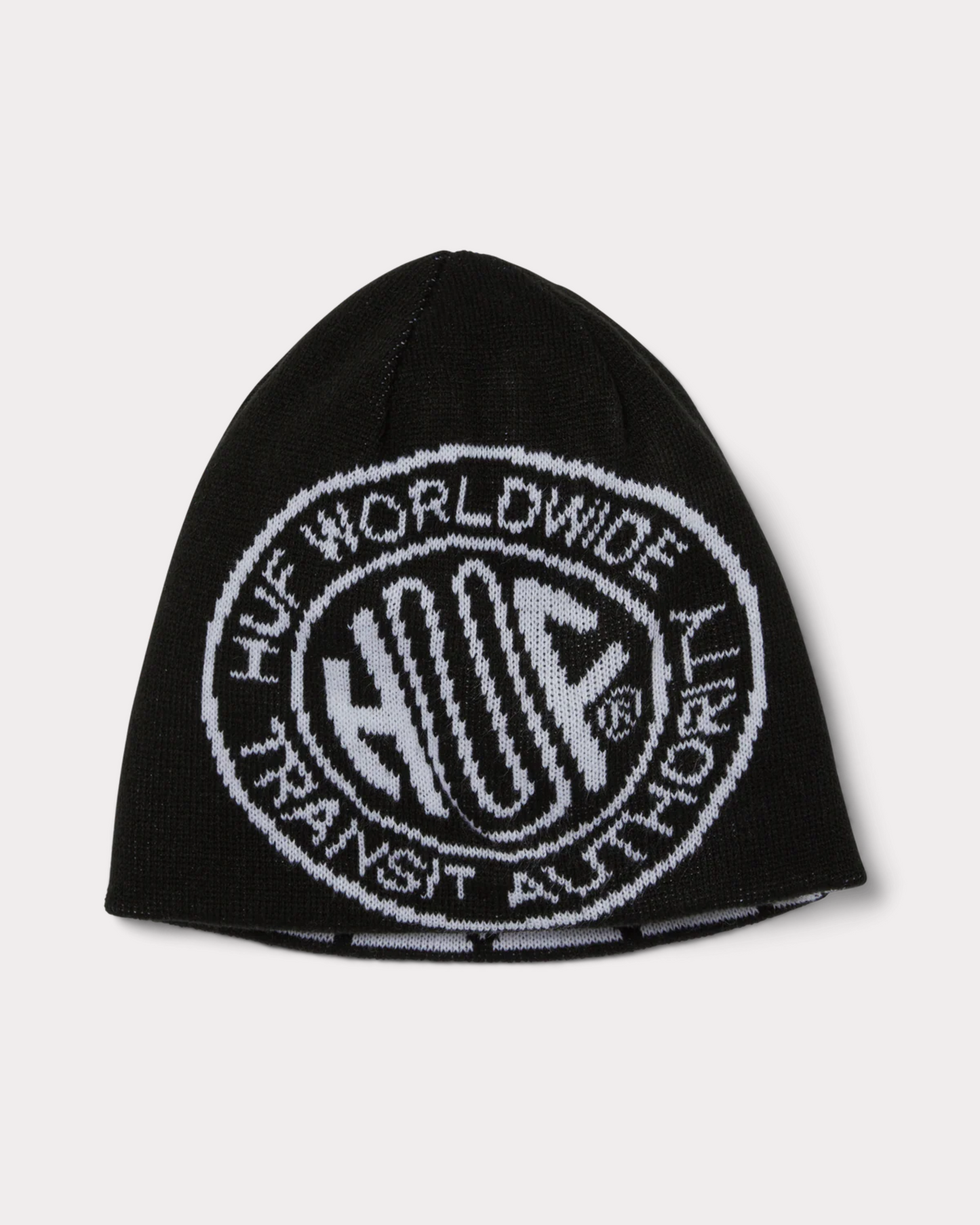 HUF WORLDWIDE - TOKEN REVERSIBLE SKULL BEANIE BLACK