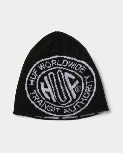 HUF WORLDWIDE - TOKEN REVERSIBLE SKULL BEANIE BLACK
