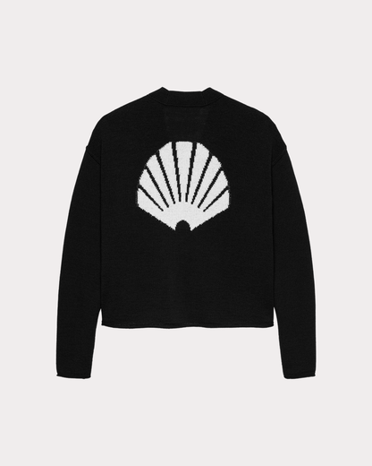 NEW AMSTERDAM SURF ASSOCIATION - LOGO CARDIGAN BLACK