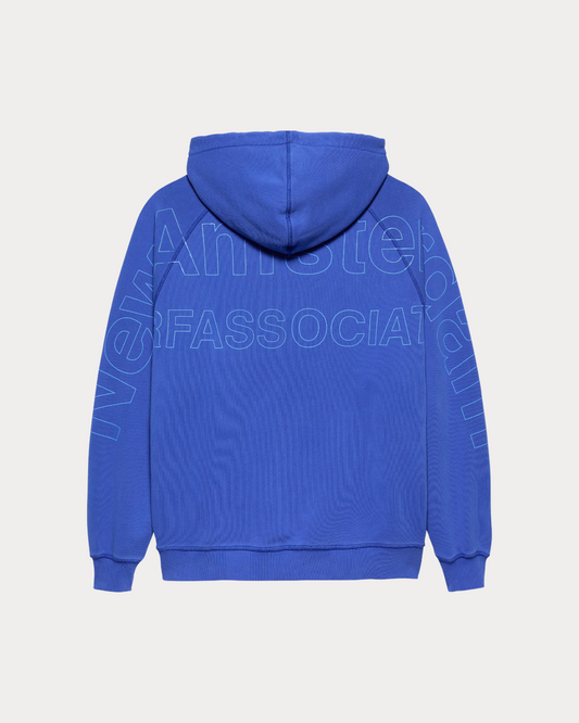 NEW AMSTERDAM SURF ASSOCIATION - LOGO LINE HOODIE COBALT