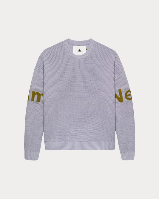 NEW AMSTERDAM SURF ASSOCIATION - NAME CREW KNIT FOG/MOSS