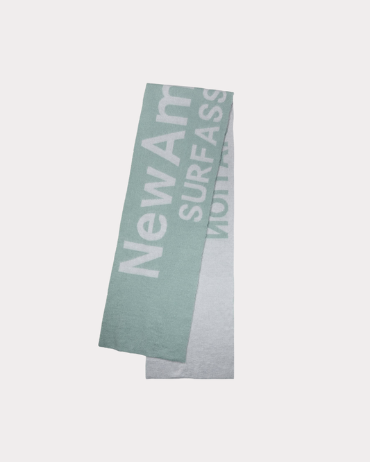 NEW AMSTERDAM SURF ASSOCIATION - FUZZY NAME SCARF BLUE/ BLEACHED