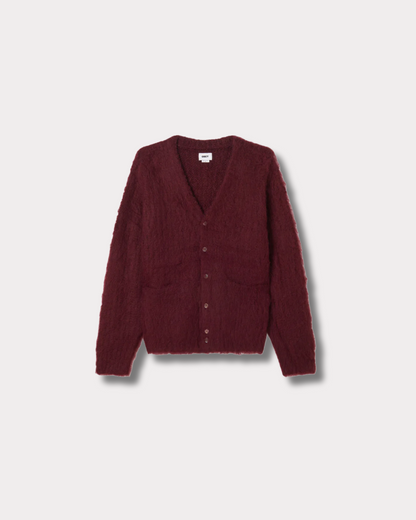 OBEY CLOTHING - PATRON CARDIGAN ZINFANDEL