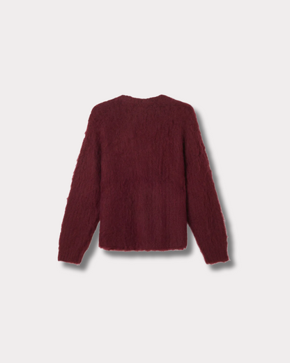 OBEY CLOTHING - PATRON CARDIGAN ZINFANDEL