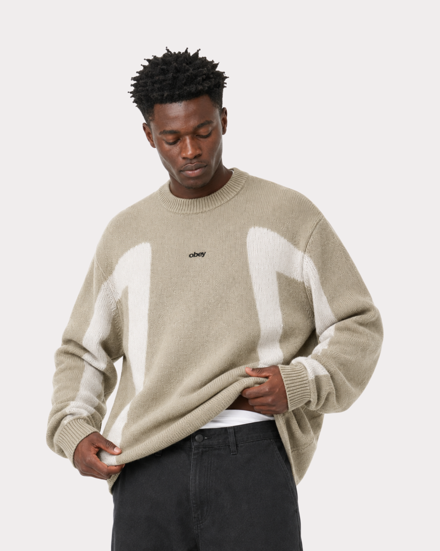 Obey Clothing - Brann sweater multi grey