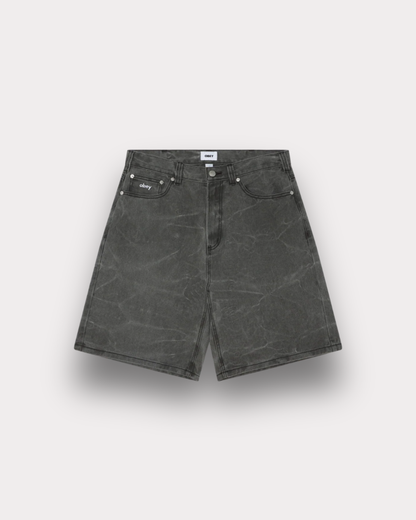 Obey Clothing - Bigwig Baggy shorts wrinkle black