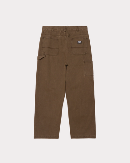 OBEY CLOTHING - BIGWIG CARPENTER DENIM PANT WREN FADED WASH