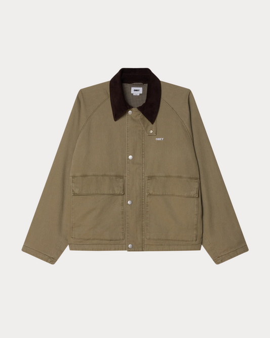 OBEY CLOTHING - CADEN WORK JACKET MERMAID FADED WASH
