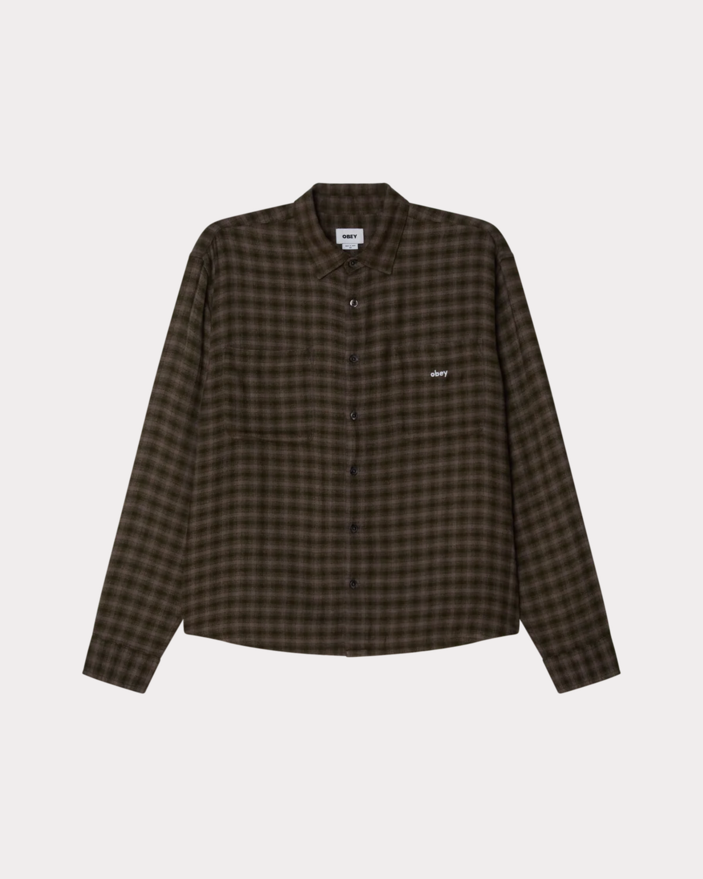 OBEY CLOTHING - CLARENCE SHIRT KOMBU GREEN