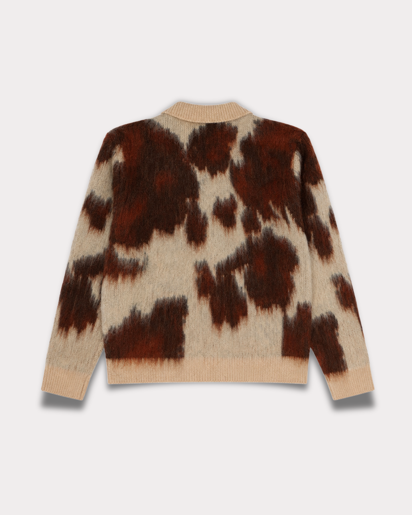 Obey Clothing - Cow Pattern zip sweater multi cow
