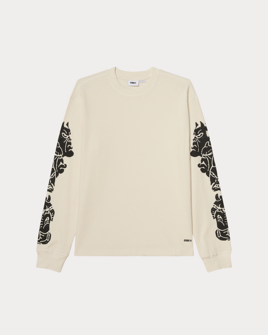 OBEY CLOTHING - GOBLIN THERMAL L/S BLANC
