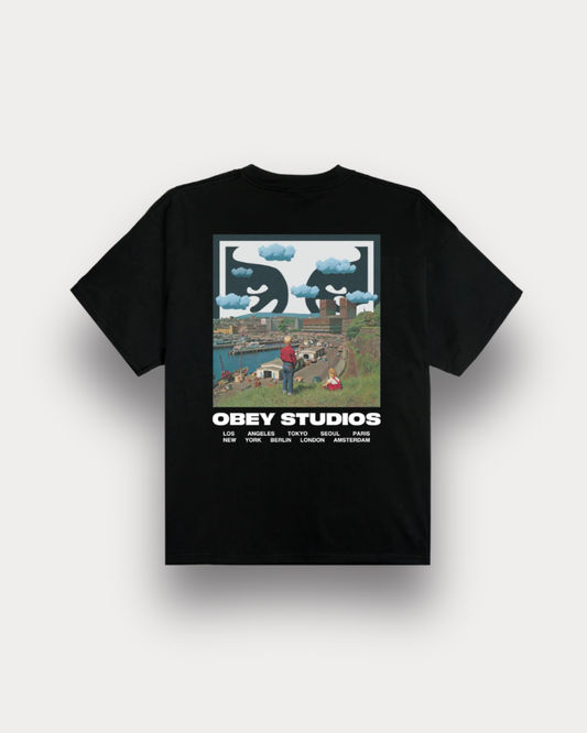 Obey Clothing - Sky Face tee black