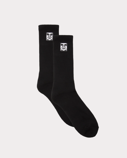 OBEY CLOTHING - ICON FACE SOCKS BLACK