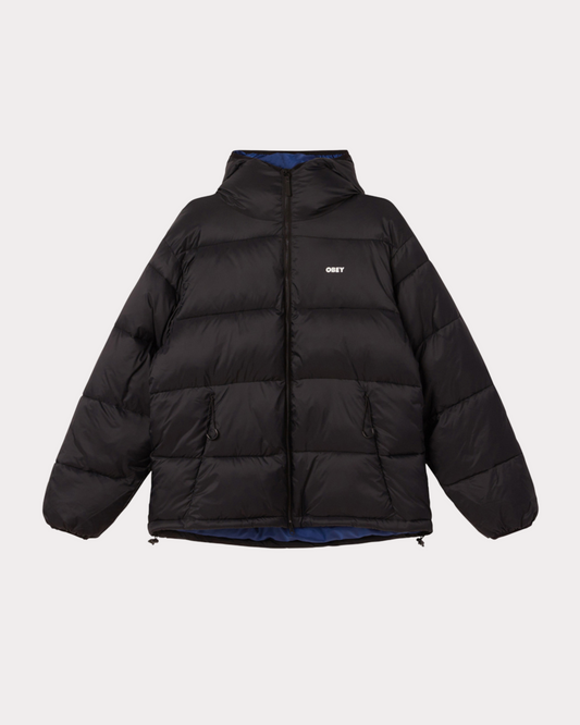 OBEY CLOTHING - STRATUS PUFFER JACKET BLACK