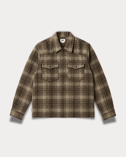 Obey Clothing - Willie zip shirt jacket turkish coffee