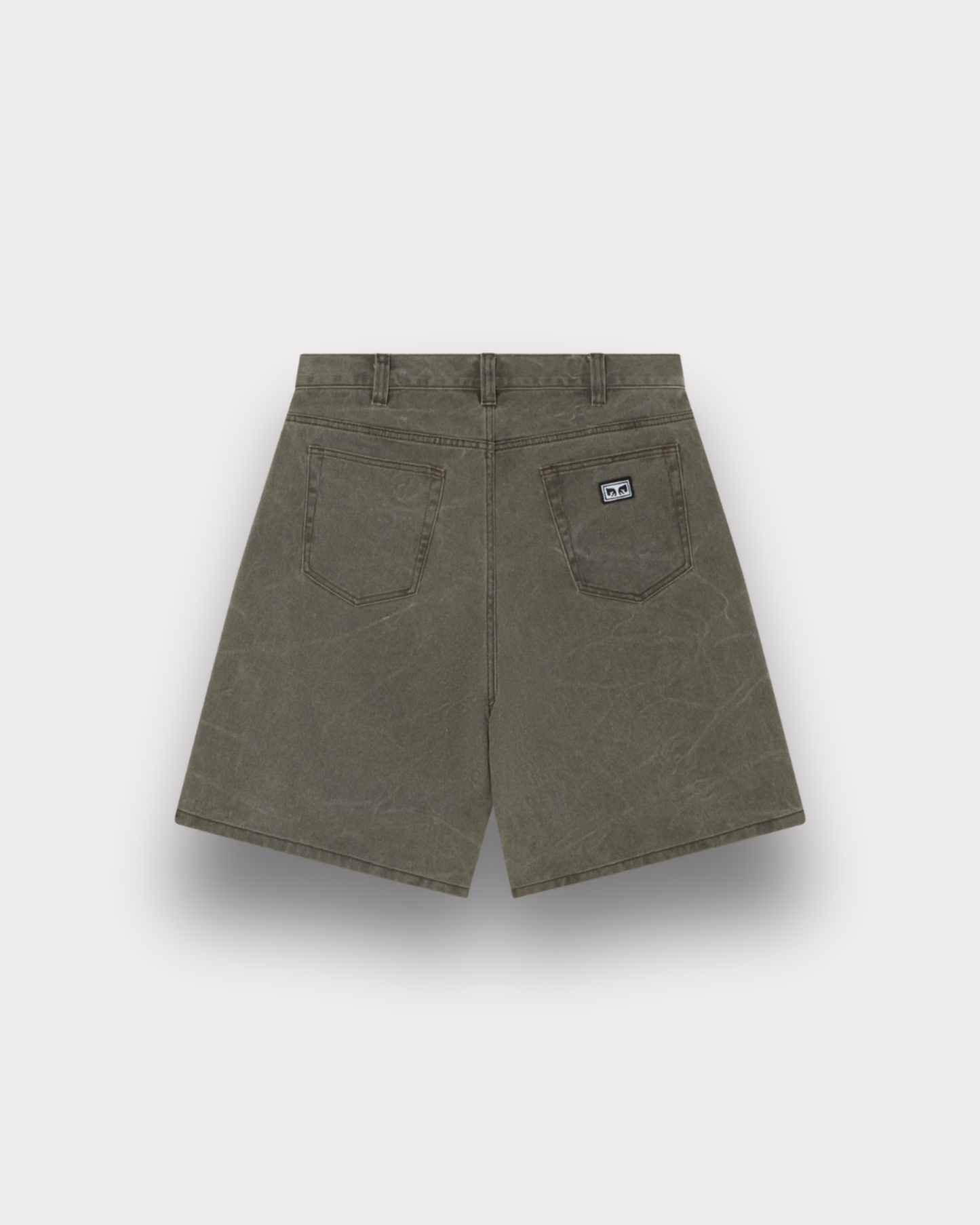 Obey Clothing - Bigwig Baggy shorts wrinkle olive