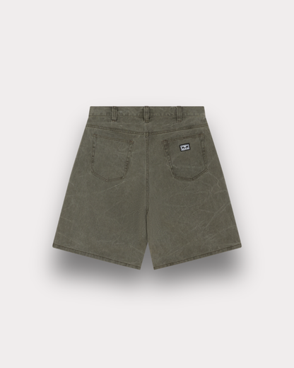 Obey Clothing - Bigwig Baggy shorts wrinkle olive