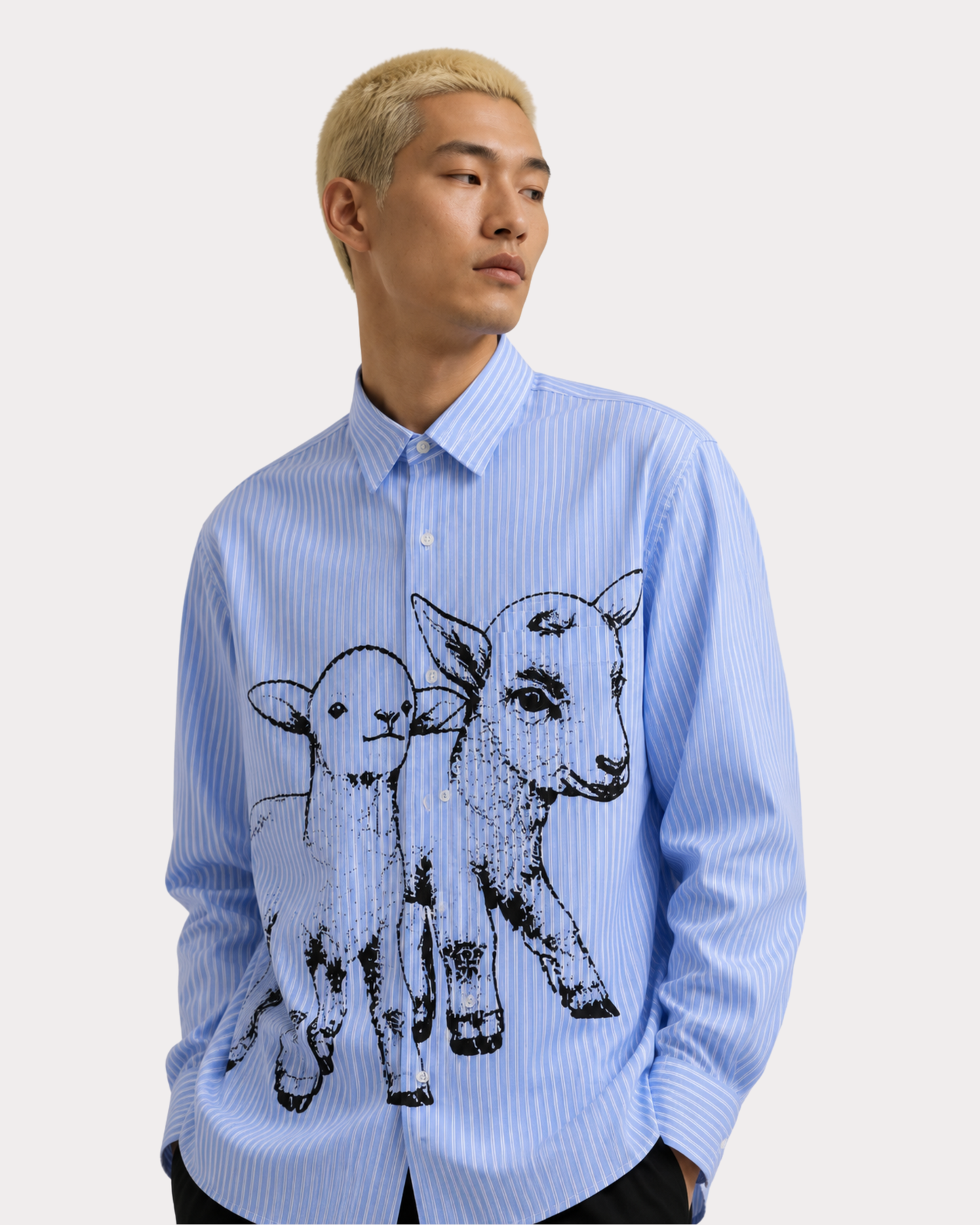Obey Clothing - Billy shirt light blue