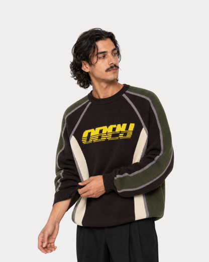 Obey Clothing - Estadio sweater brown multi