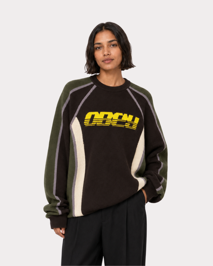 Obey Clothing - Estadio sweater brown multi
