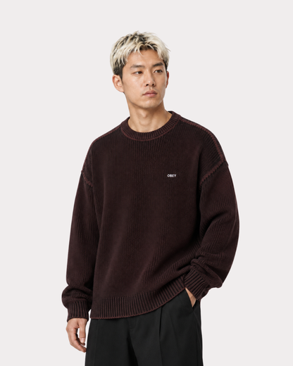 Obey Clothing - Spray Effect sweater multi morel