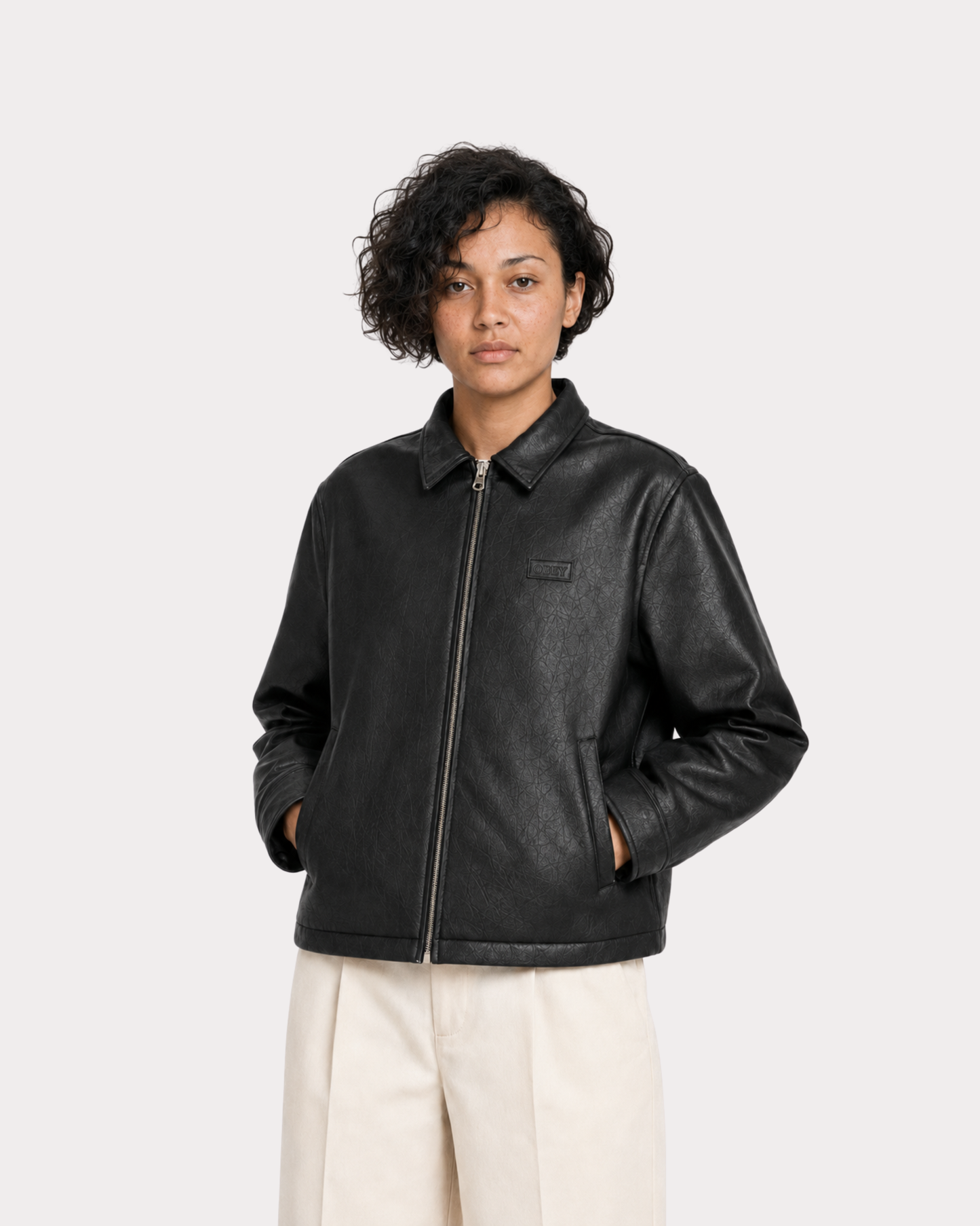Obey Clothing - Workman PU jacket black