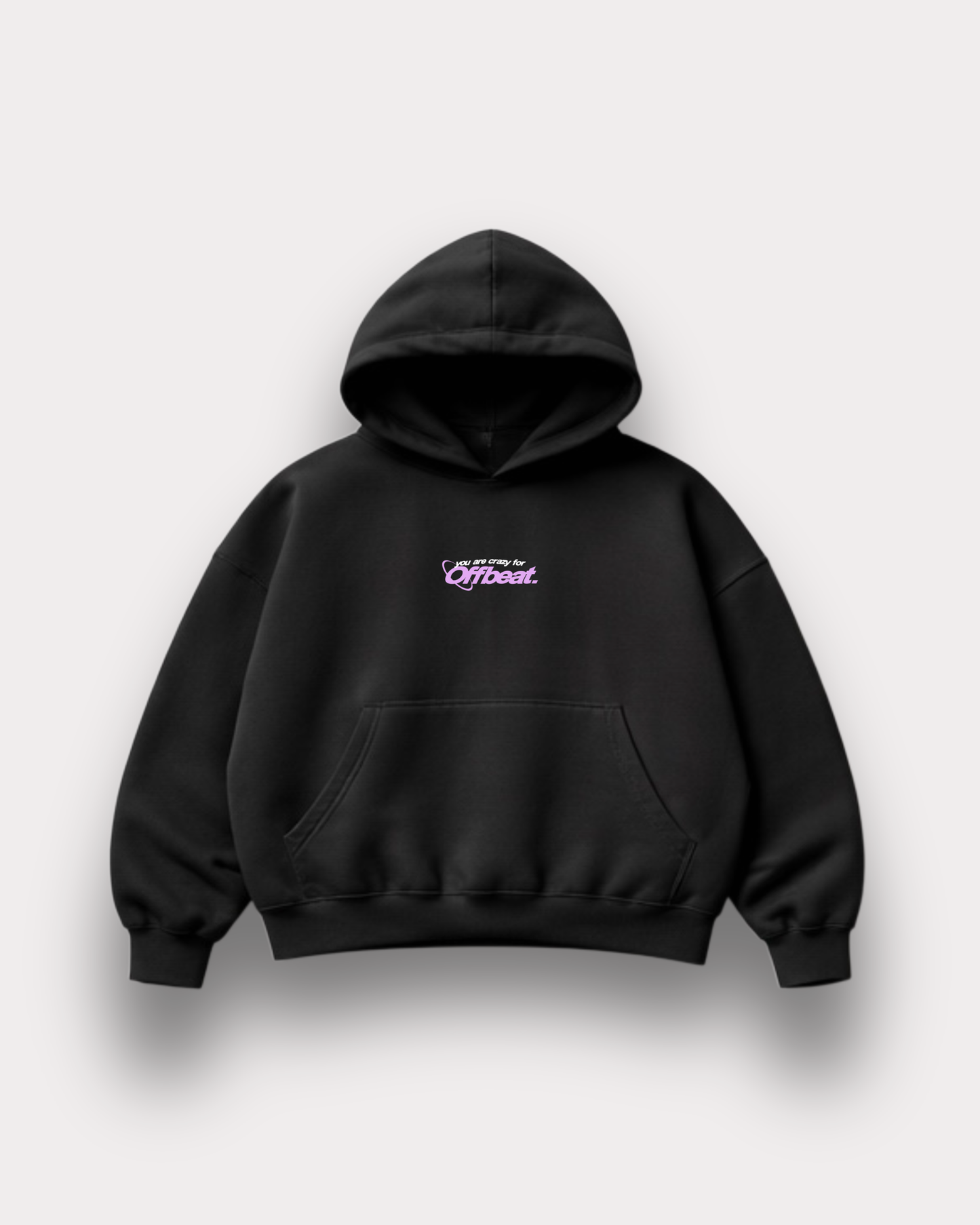 Offbeat. Society - Crazy hoodie extra black