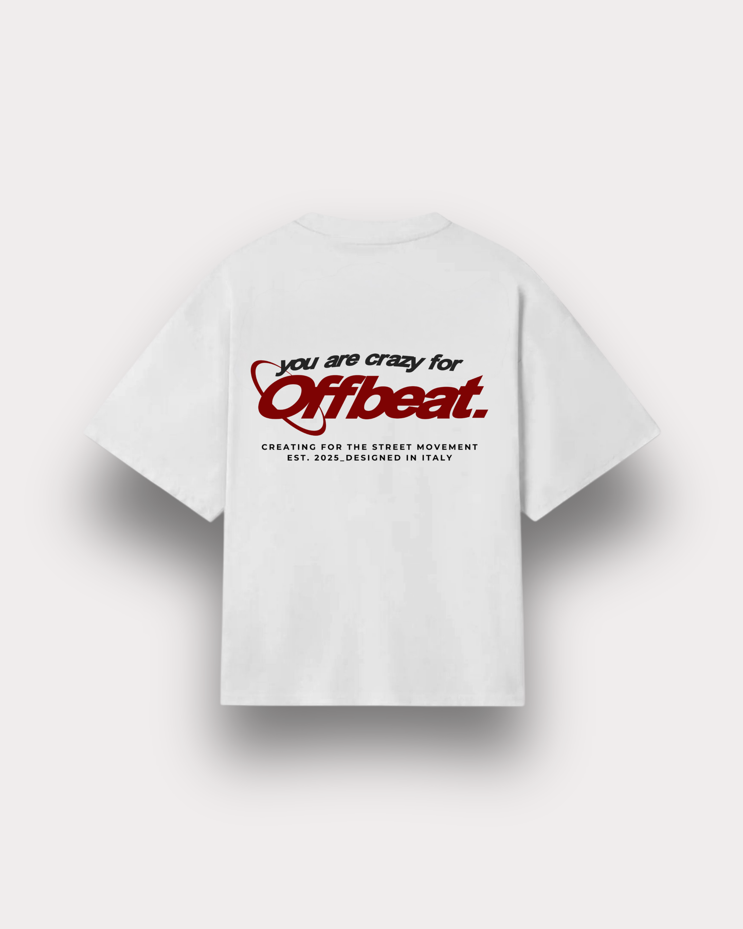Offbeat. Society - Crazy boxy tee snow white