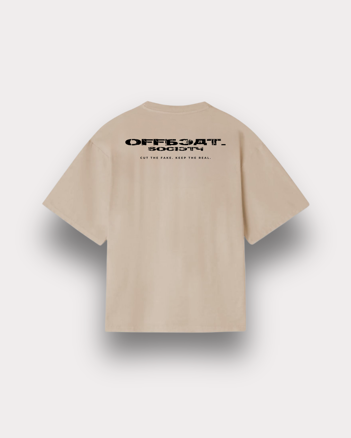 Offbeat. Society - Gulag boxy tee light sand