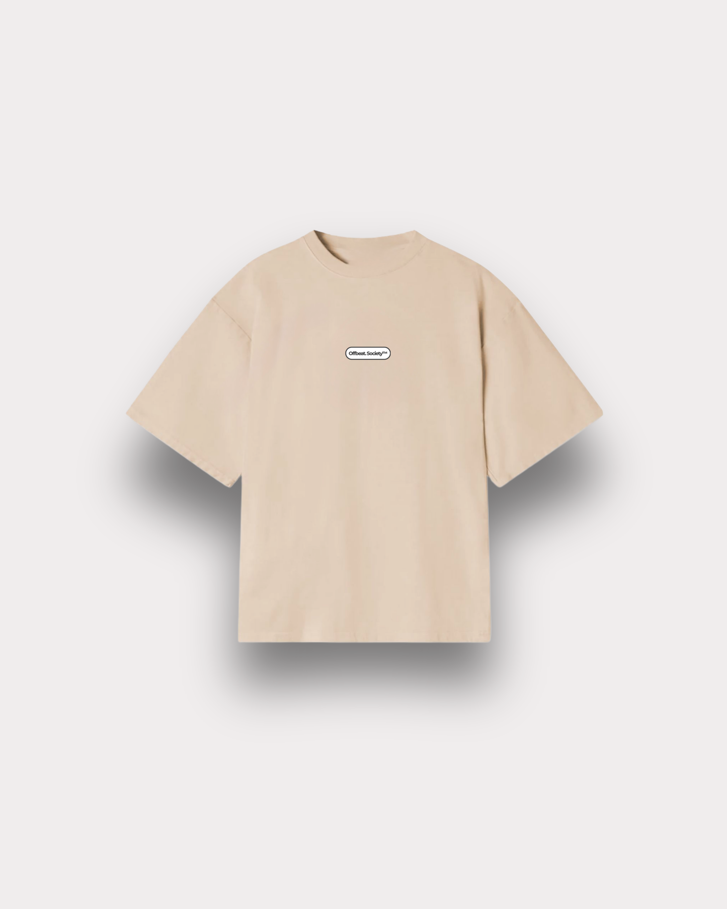 Offbeat. Society - Inside boxy tee sand