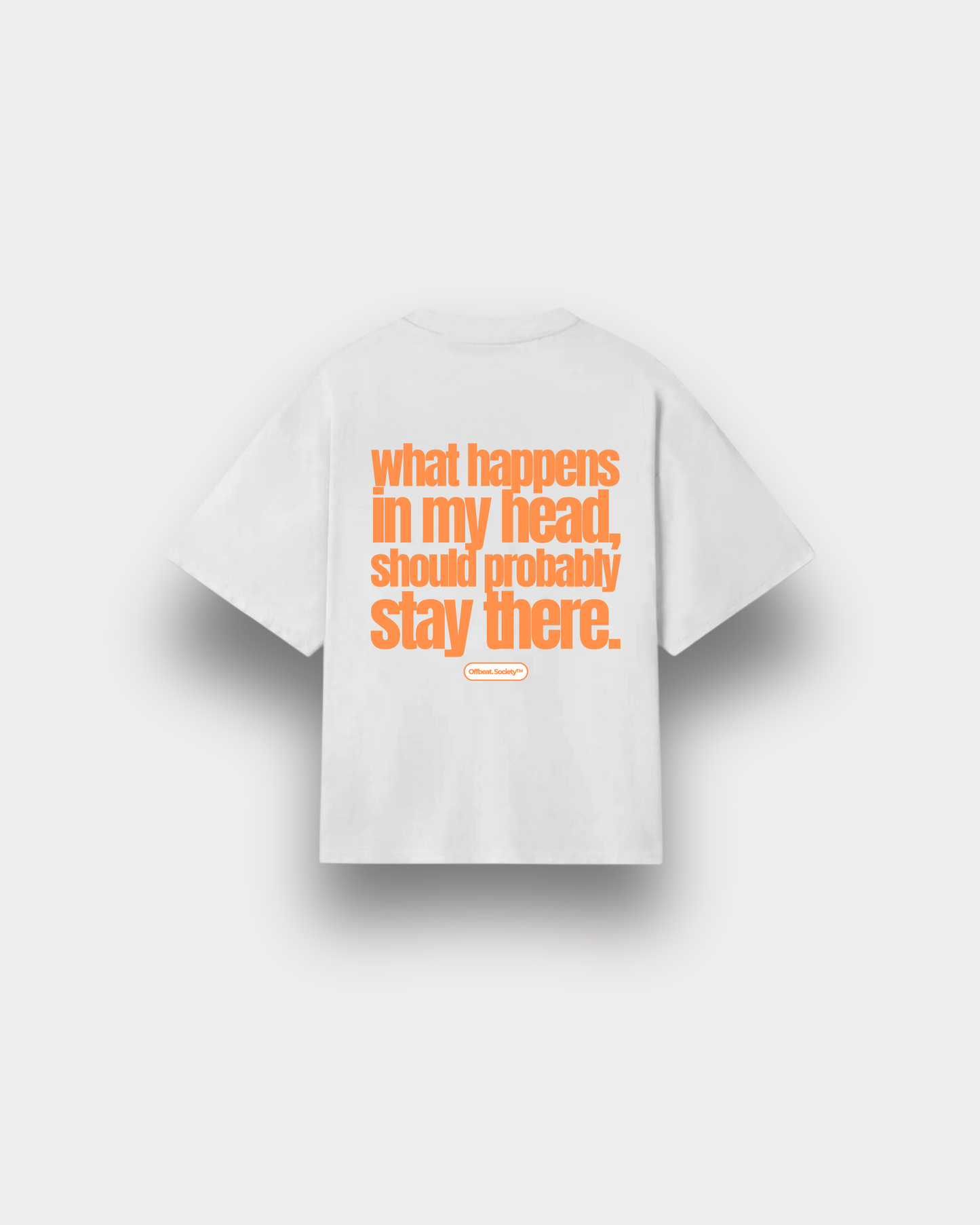 Offbeat. Society - Inside boxy tee white