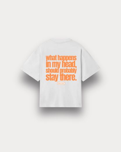 Offbeat. Society - Inside boxy tee white