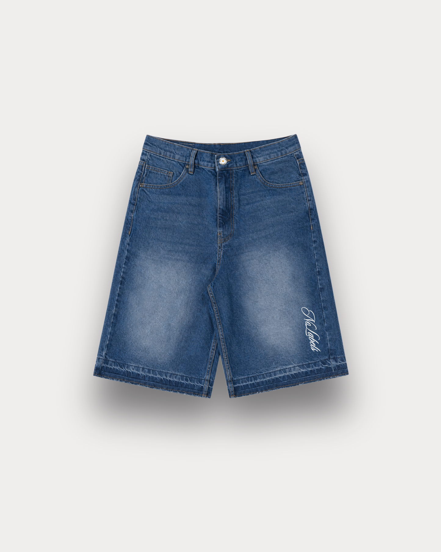 Offbeat. Society - Raw Cut shorts vintage blue