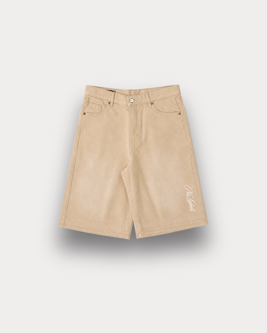 Offbeat. Society - Raw Cut shorts vintage sand