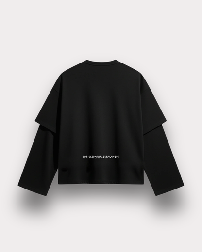 Offbeat. Society - Tribe boxy double sleeve extra black
