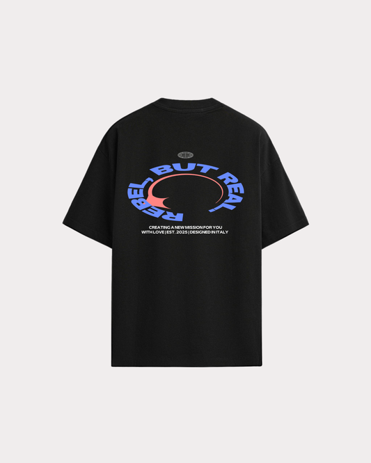 OFFBEAT. SOCIETY - RADIAL TEE BLACK