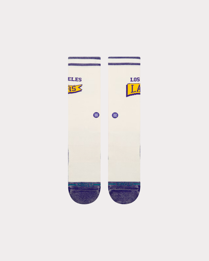 STANCE - LAKERS VICTORY SOCKS SAND/PURPLE