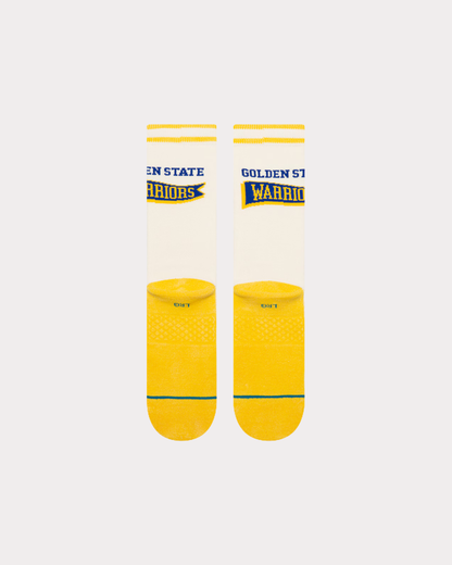 STANCE - WARRIORS VICTORY CREW SOCKS SAND/YELLOW