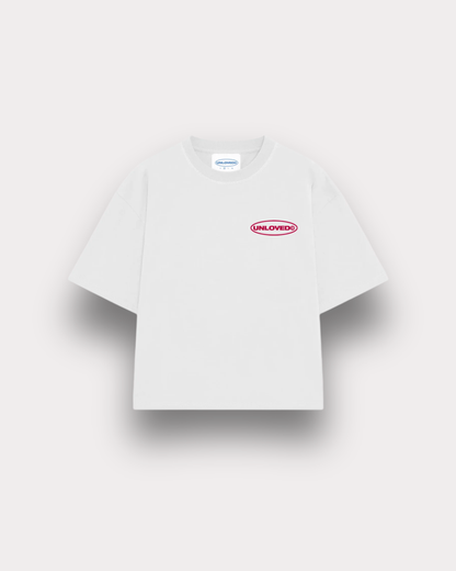 Unloved - Fall In Love boxy tee white