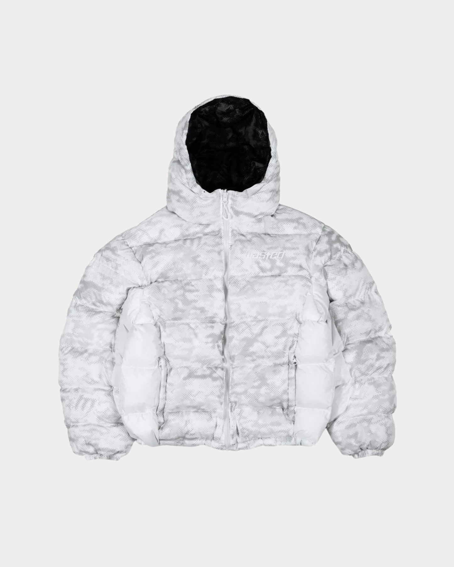 WASTED PARIS - DIGICAMO REVERSIBLE PUFFER WHITE/WHITE