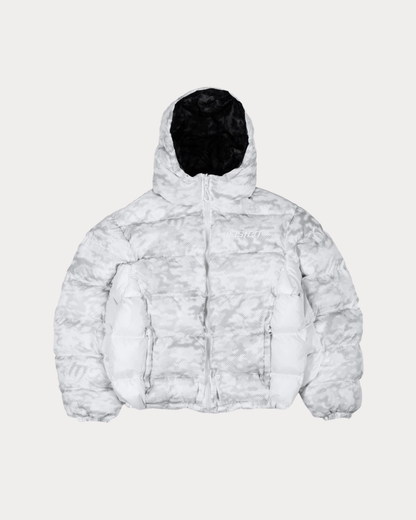 WASTED PARIS - DIGICAMO REVERSIBLE PUFFER WHITE/WHITE