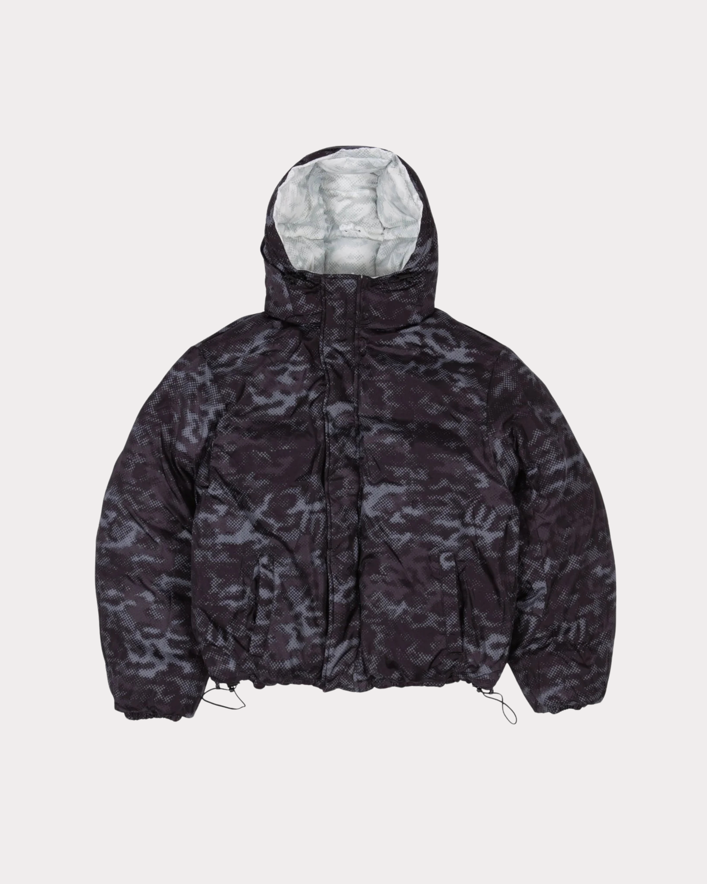 WASTED PARIS - DIGICAMO REVERSIBLE PUFFER WHITE/WHITE