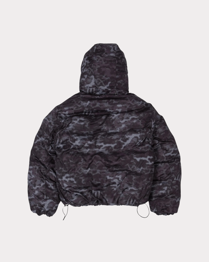 WASTED PARIS - DIGICAMO REVERSIBLE PUFFER WHITE/WHITE